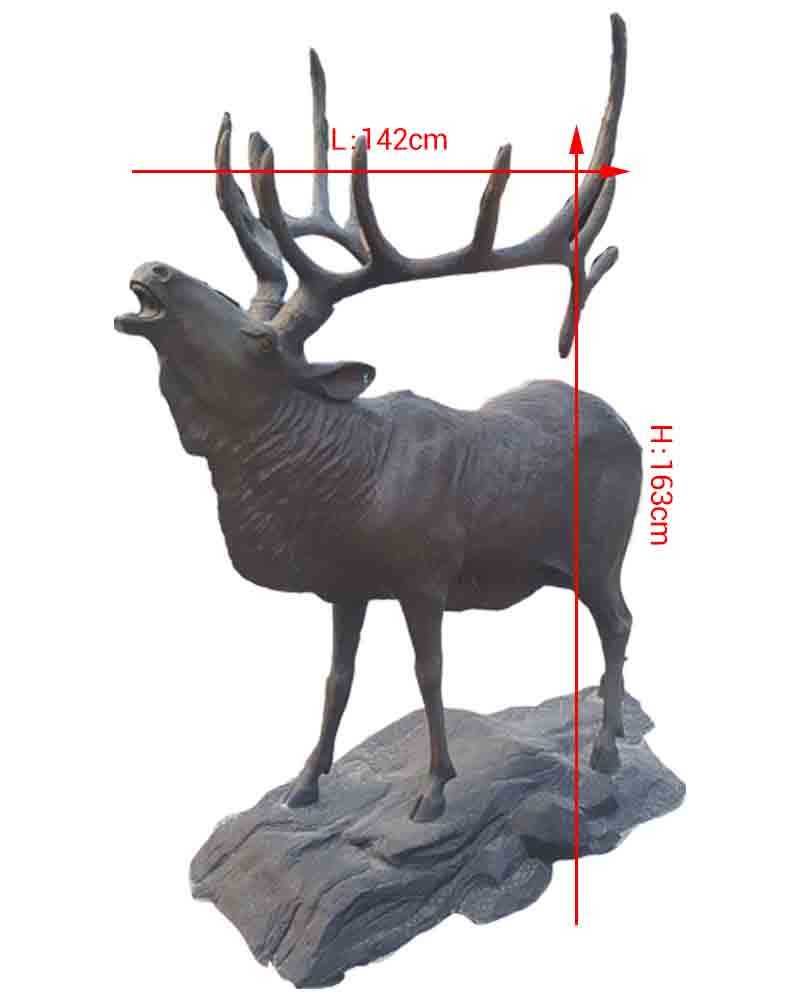 wildlife animal statue bronze elk statues for sale