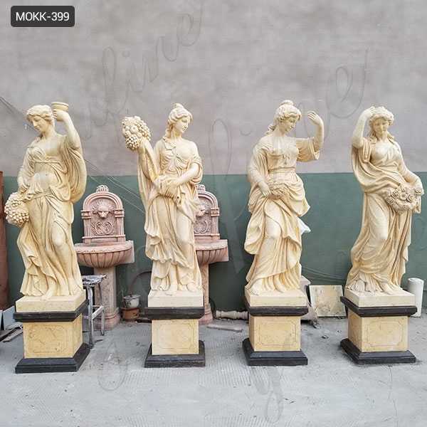 Life Size Marble Four Goddesses of the Seasons Statues for Outdoor Garden Decor for Sale MOKK-399