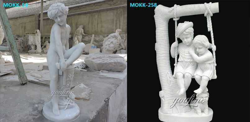 Marble-Statue-Boy-with-thorn-statue-for-sale