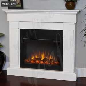 Modern White Marble Fireplace Mantel For Home for Sale MOKK-428
