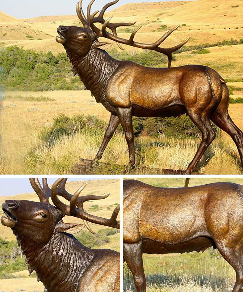 bull elk statue for sale