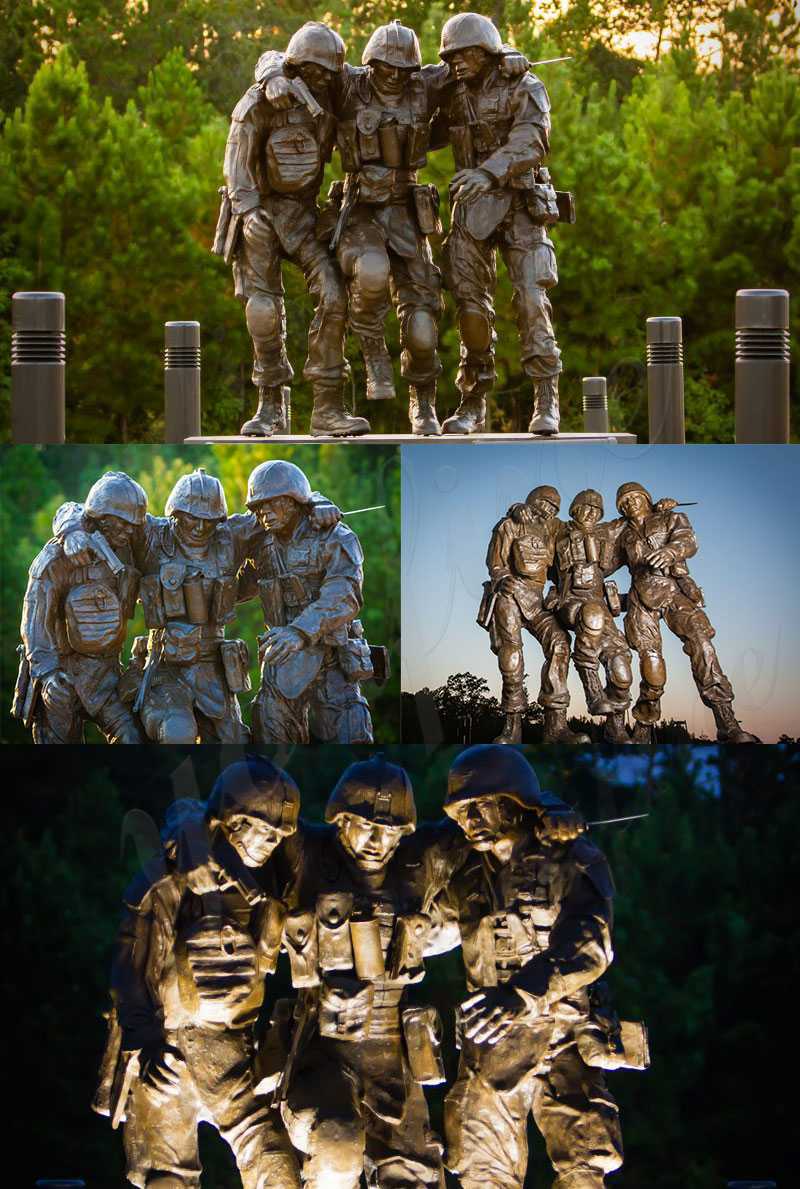 life size bronze soldier statue for sale
