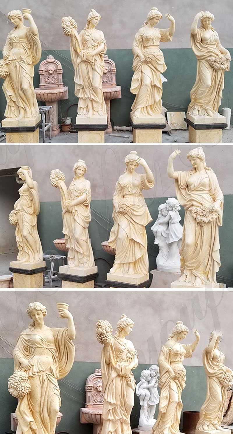 life size marble four seasons goddesses statue for sale