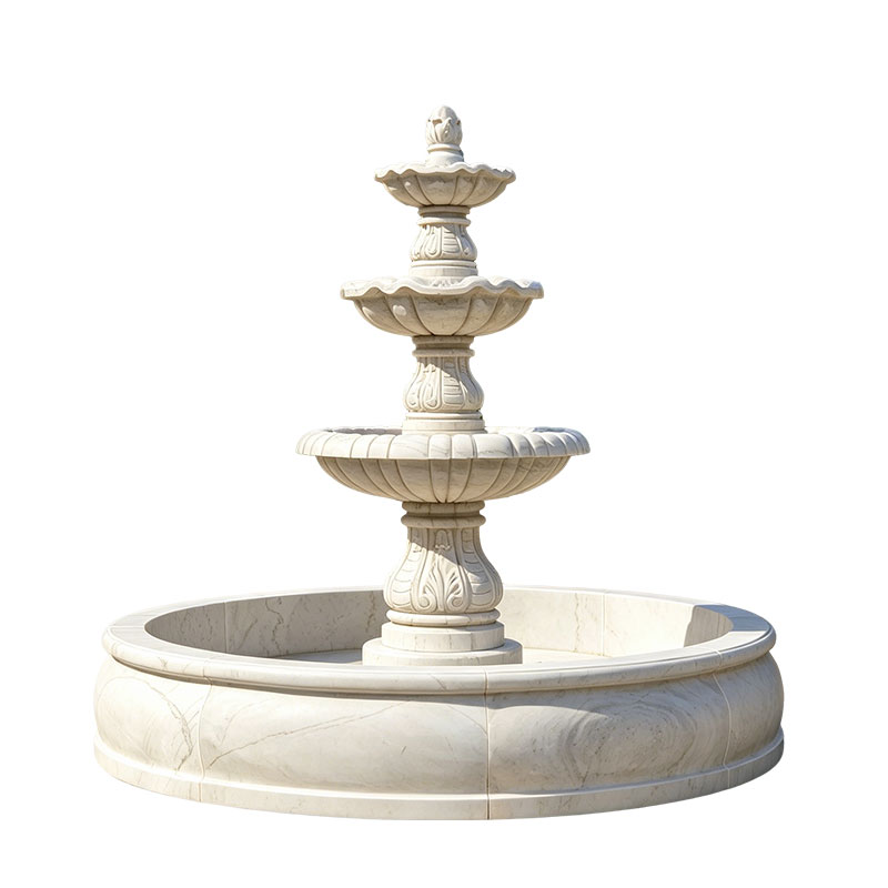 marble classical fountain