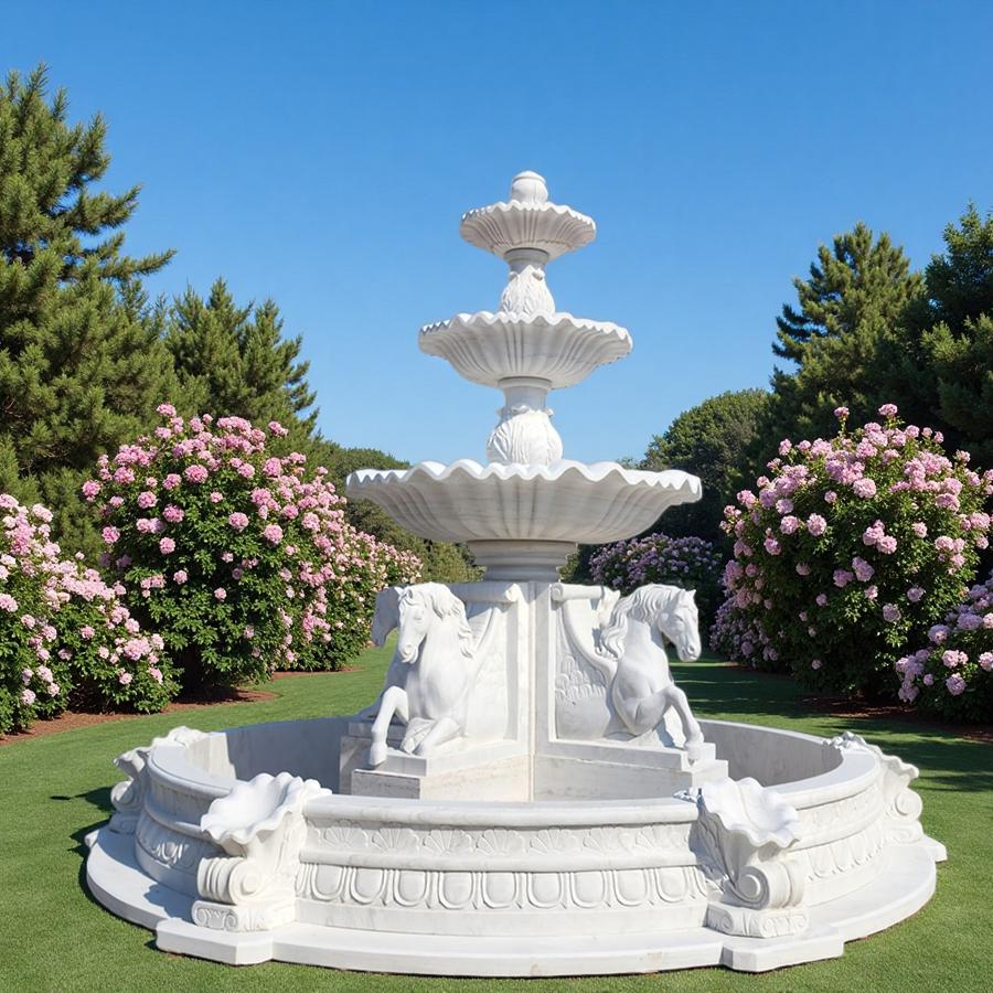 Outdoor Horse Water Fountain MOKK-84 Outdoor Horse Water Fountain MOKK-84