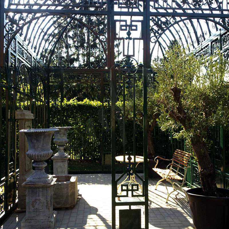 outdoor decoration wrought iron gazebo for sale