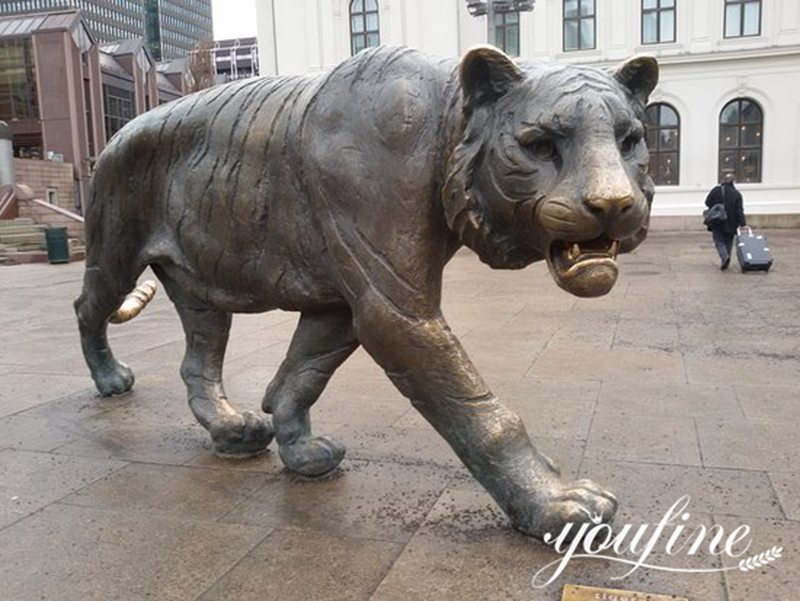 outdoor tiger statue-YouFine Sculpture