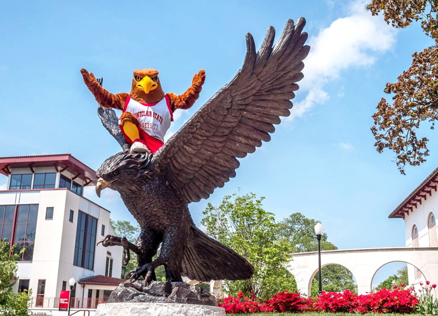 university eagle statue