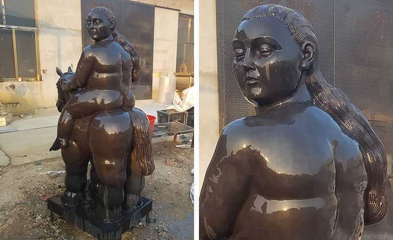 Custom Famous Fernando Botero's Fat Animal Sculptures Style Horse Design Replica for Sale