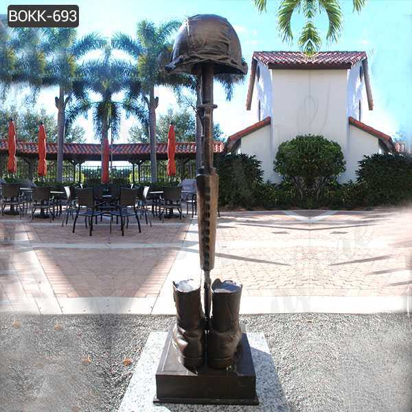 Fallen Soldier Memorial Battle Cross Statue for Sale