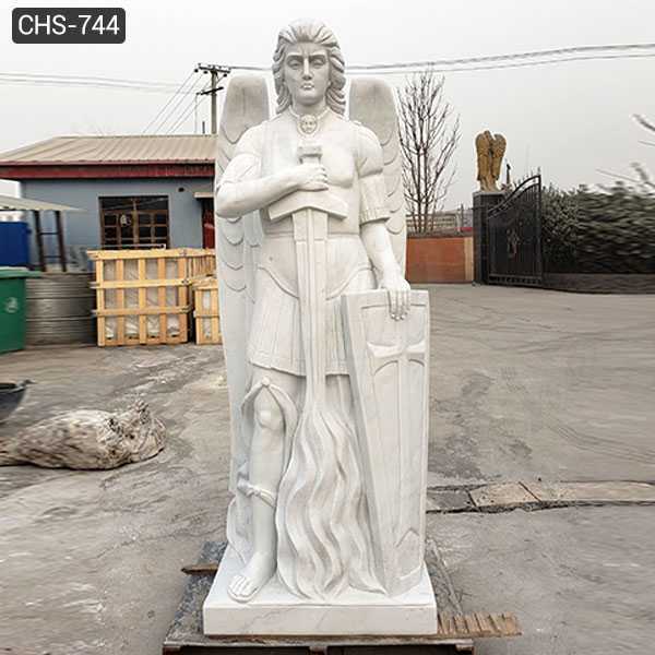 Famous Marble Archangel Statue Catholic Saint Sculpture Design Replica for Sale CHS-744