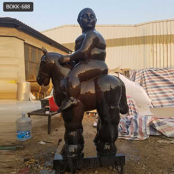 Fernando Botero's Fat Animal Sculptures Style Horse Design Replica for Sale