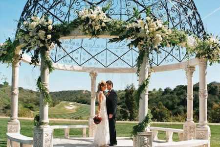 Large Outdoor Marble Column Gazebo For Wedding Ceremony Decoration