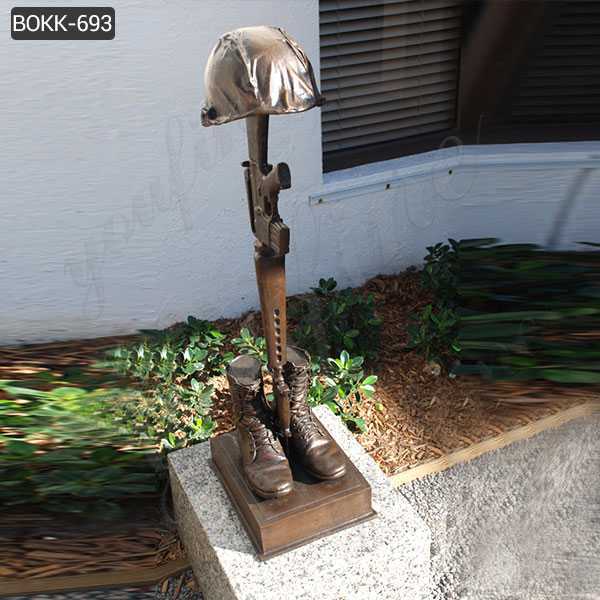 The Fallen Soldier Battle Cross Commemorative Sculpture for Sale