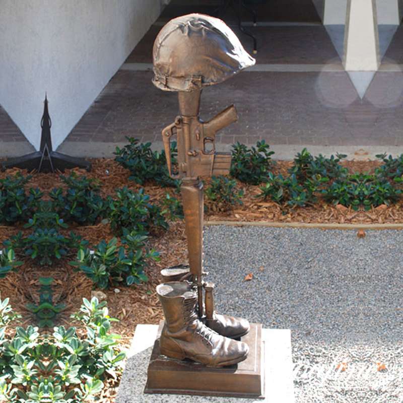 boots gun and helmet memorial-YouFine Sculpture