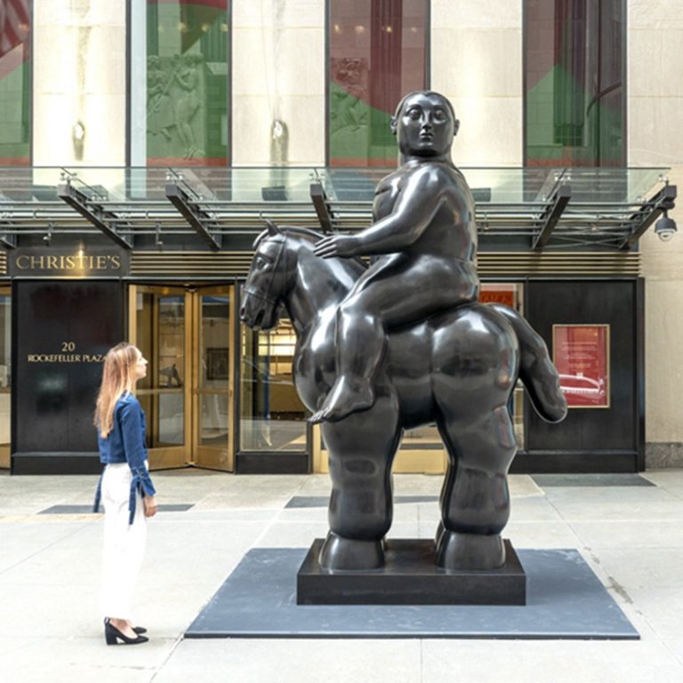 Famous Fat Lady on Horse Statue BOKK-688