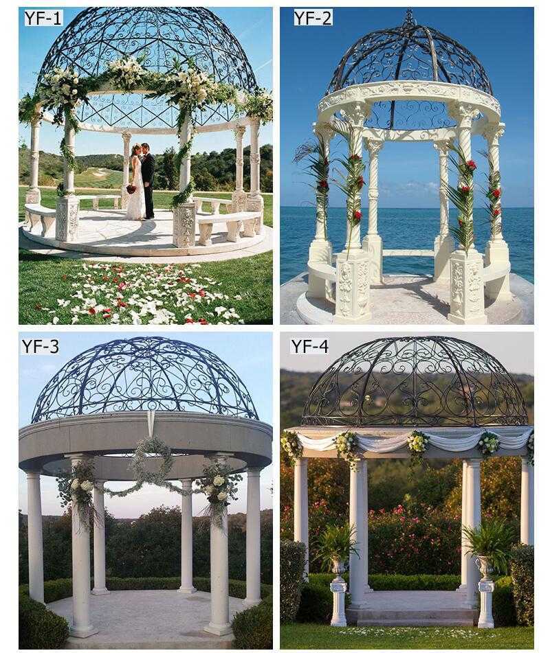 large outdoor marble gazebo for weddings for sale