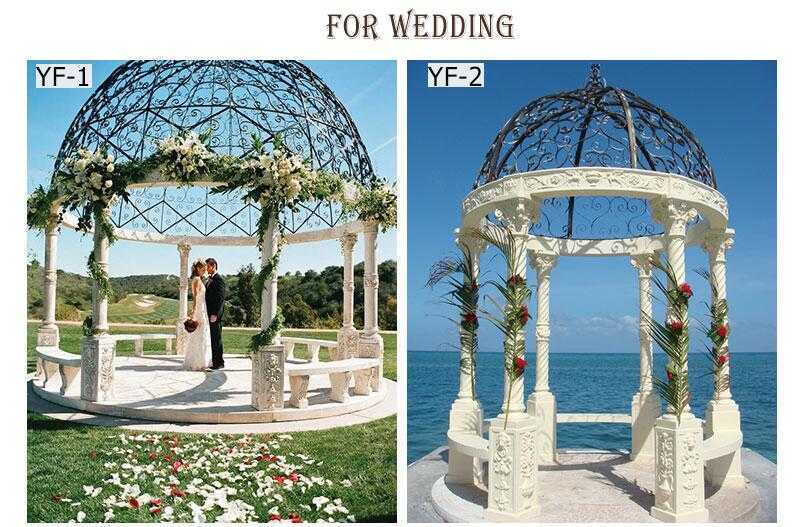 marble gazebo for wedding ceremony