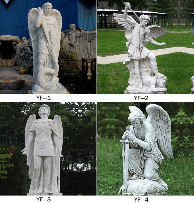 marble saint michael archangel statue for sale