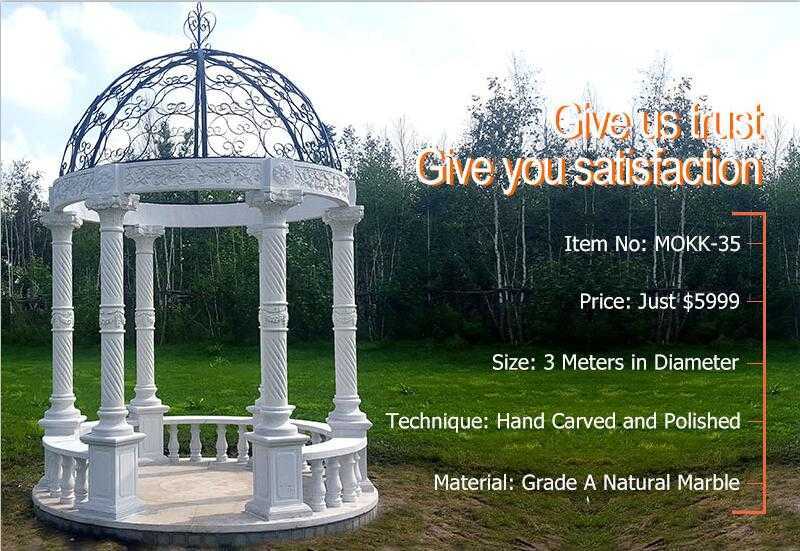 outdoor marble gazebo for sale