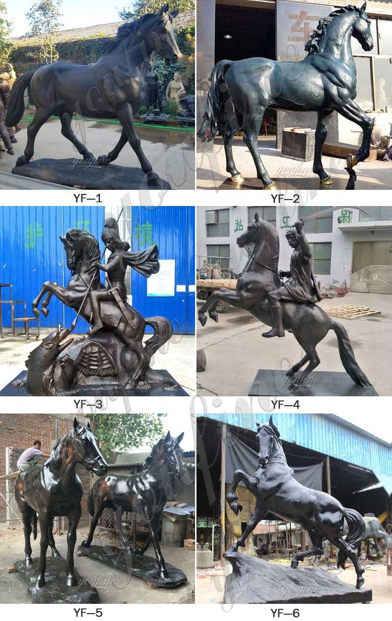 BOKK-709 life size horse garden sculpture for sale