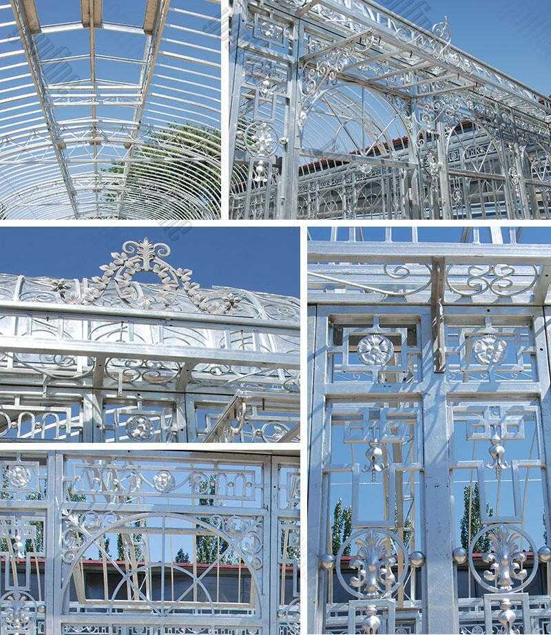 Details of greenhouse and orangery