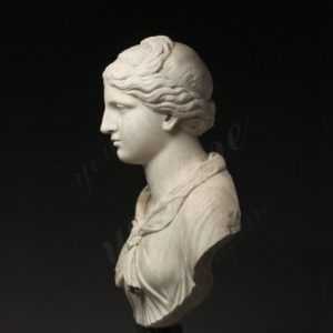 Famous art sculptures Italian Grand Tour Marble Bust of Diana or Artemis for indoor decor