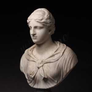 Famous art sculptures Italian Grand Tour Marble Bust of Diana or Artemis for indoor decor