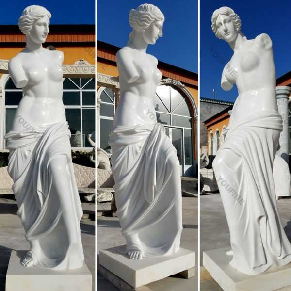 Famous modern marble art sculptures life size Venus de milo marble statues designs for decor for sale