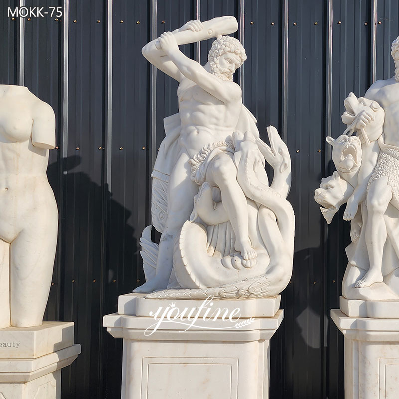 life size hercules fighting hydra statue