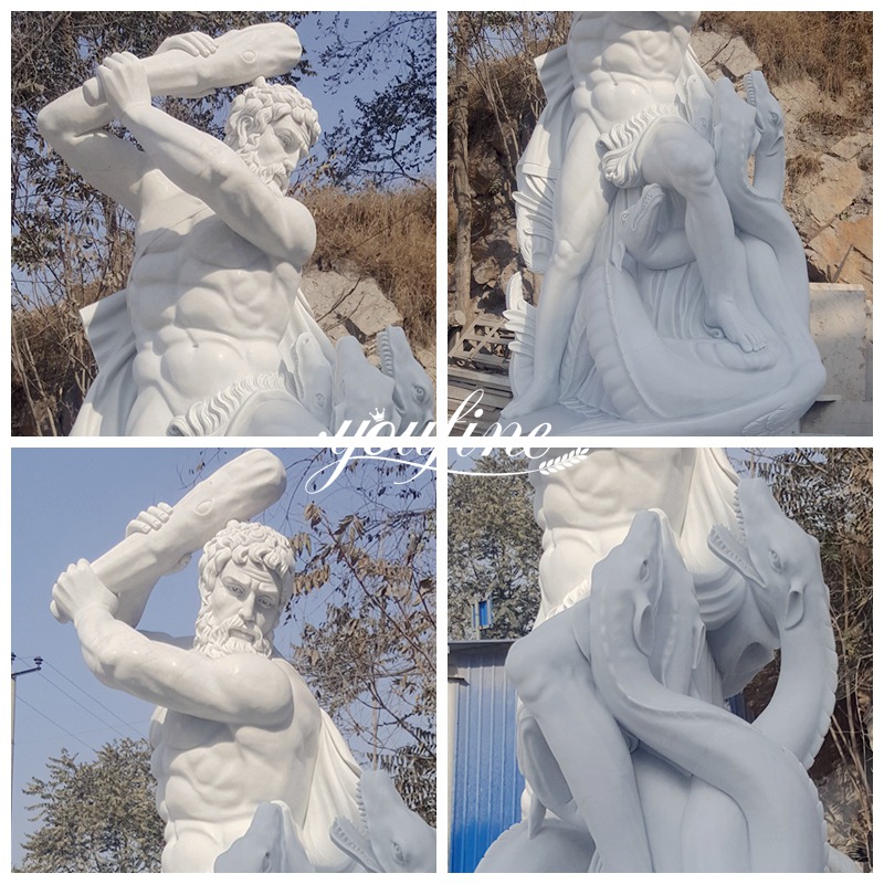 hercules fighting hydra sculpture