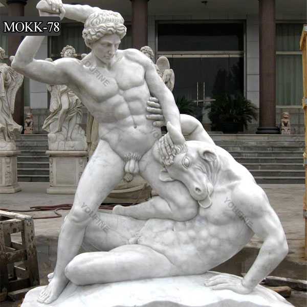 Famous Male Farnese Hercules Marble Sculpture for Sale MOKK-78