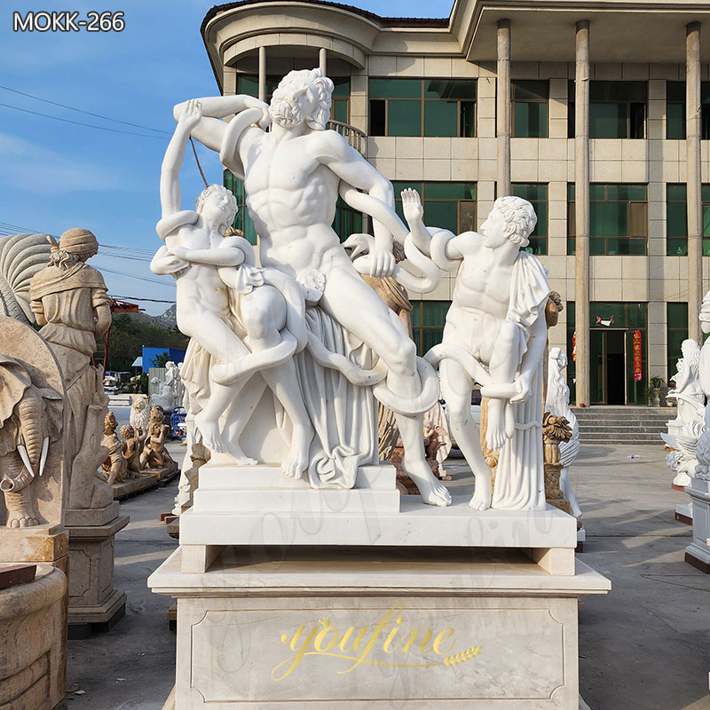 Marble Statue Laocoon and His Sons Sculpture