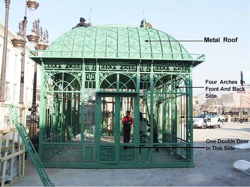 Pre-Installation about iron conservatory Before Shipping