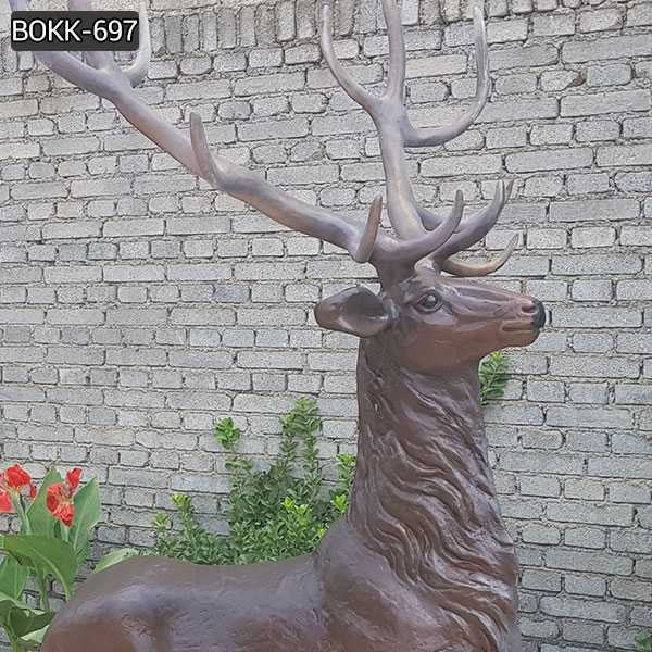 bronze stag statue for sale