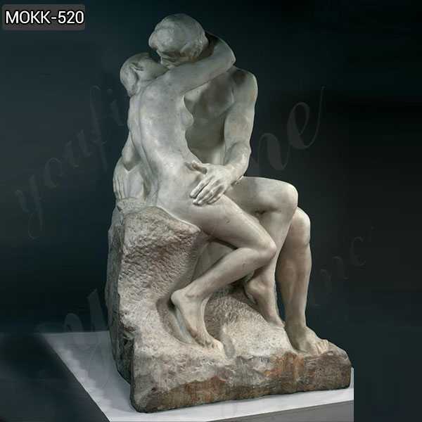 Outdoor Garden Marble Statue Rodin the Kiss Sculpture for Sale MOKK-520