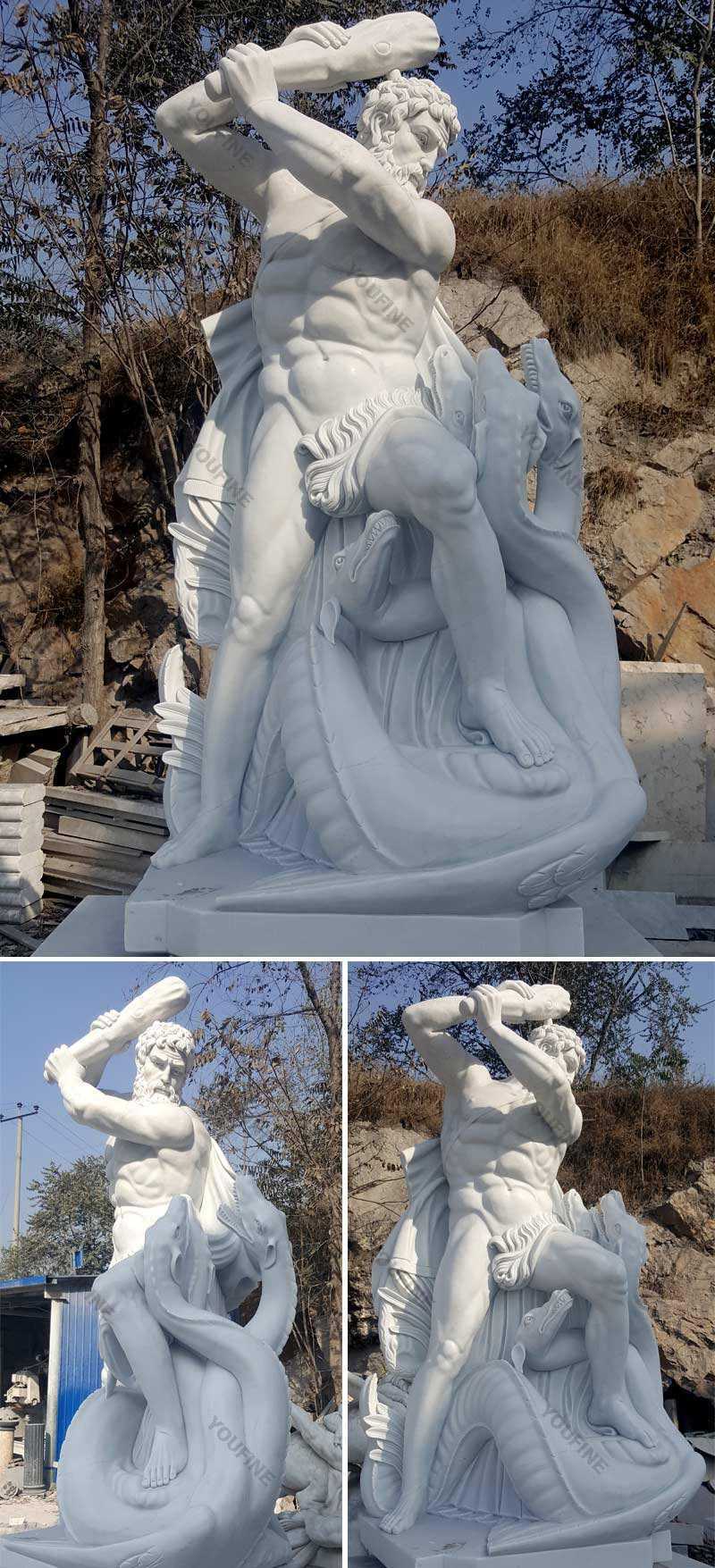 hercules and minotaur statue