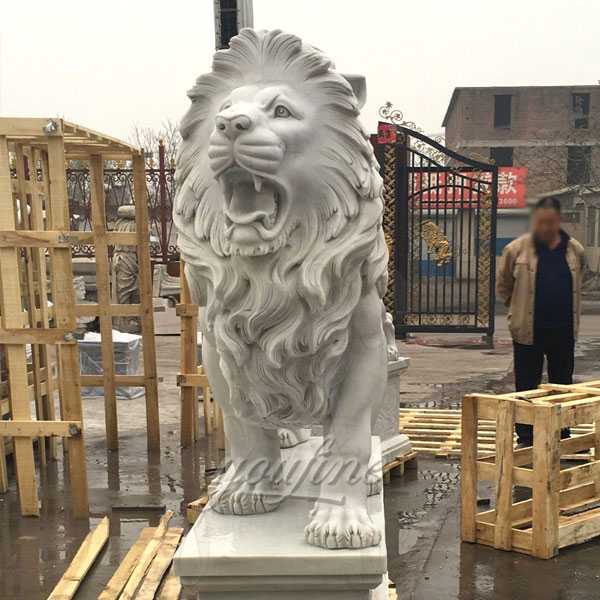 Natural Granite Antique Marble Animal Lion Statues for Sale Has Unique Characteristics