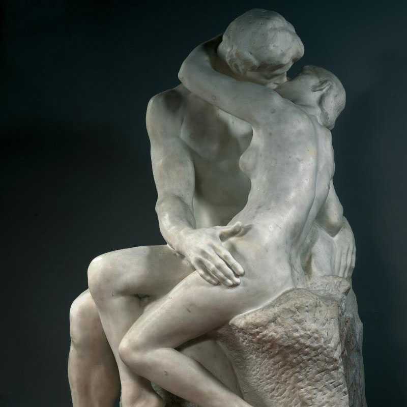 What is the Influence of Marble Rodin the Kiss Sculpture for Sale?