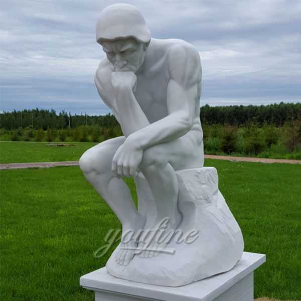 thinker marble statue