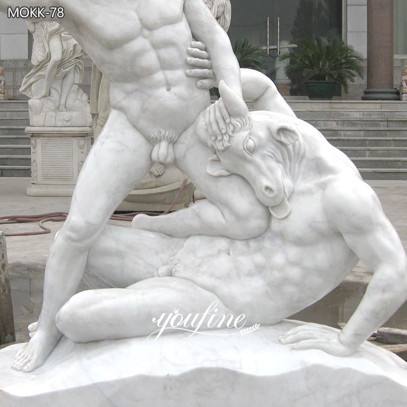 hercules cretan bull statue for sale