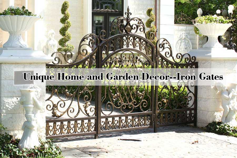 Wrought Iron Outdoor Front Gate