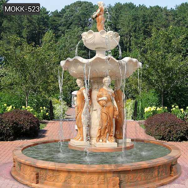 Large Outdoor Marble Tiered Water Fountain for Your Home for Sale MOKK-523