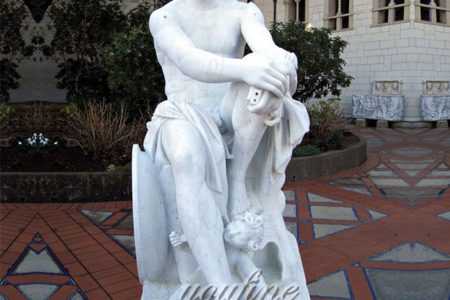 Pure Natural Marble Hand Carved Roman Marble Sculpture of Mars MOKK-278
