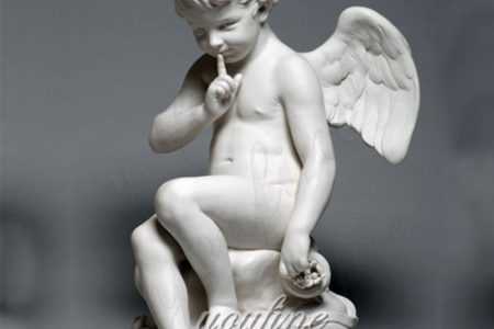 Famous Marble Statue Seated Cupid Etienne Maurice Falconet Sculpture for sale MOKK-272