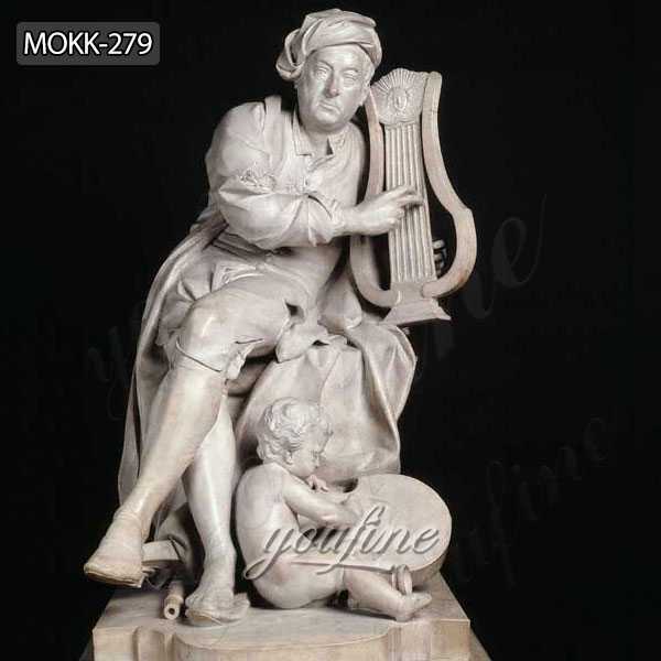 marble statue of artists Handel