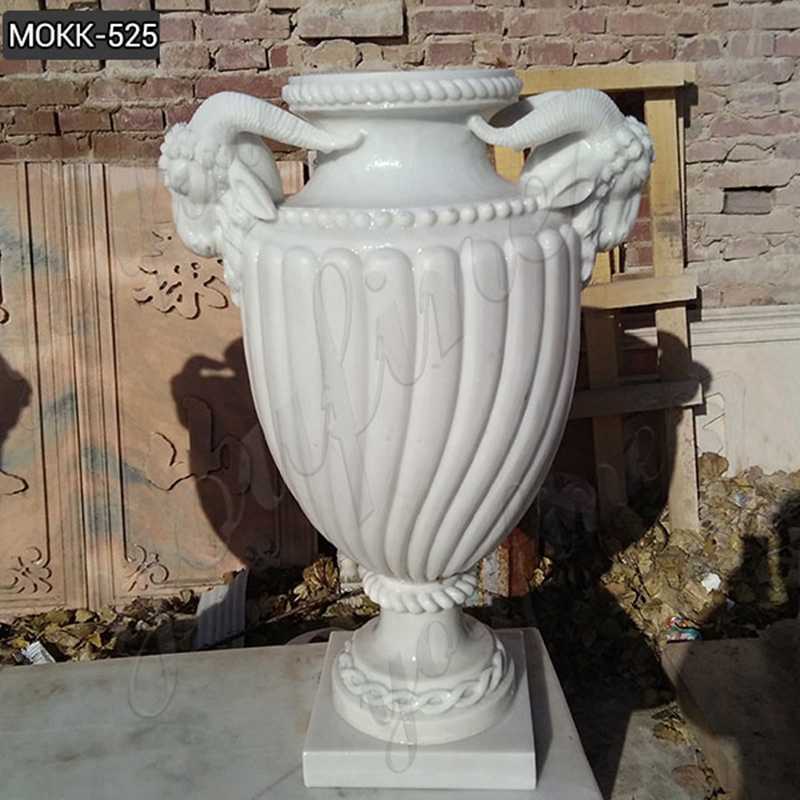 large marble planters