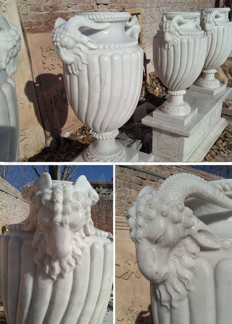 marble planter pots