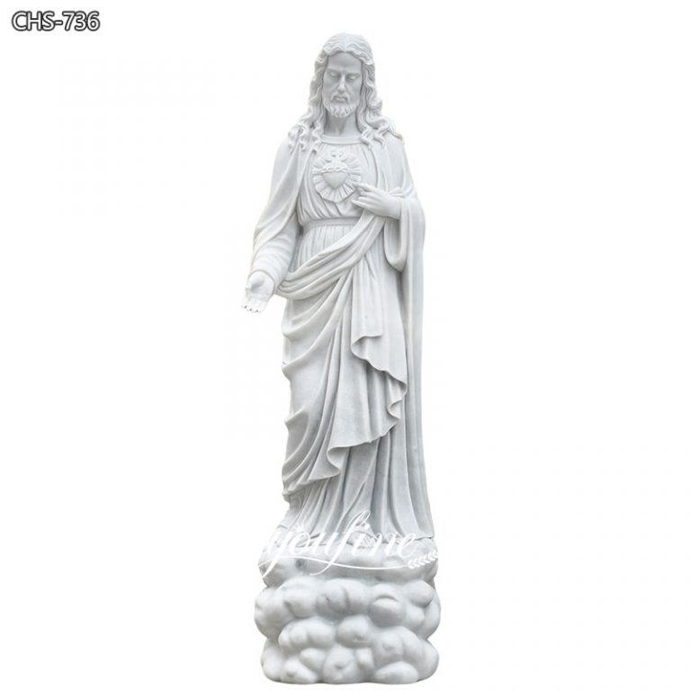 6 Feet Sacred Heart of Jesus Christ Statue with Cloud Base CHS-736