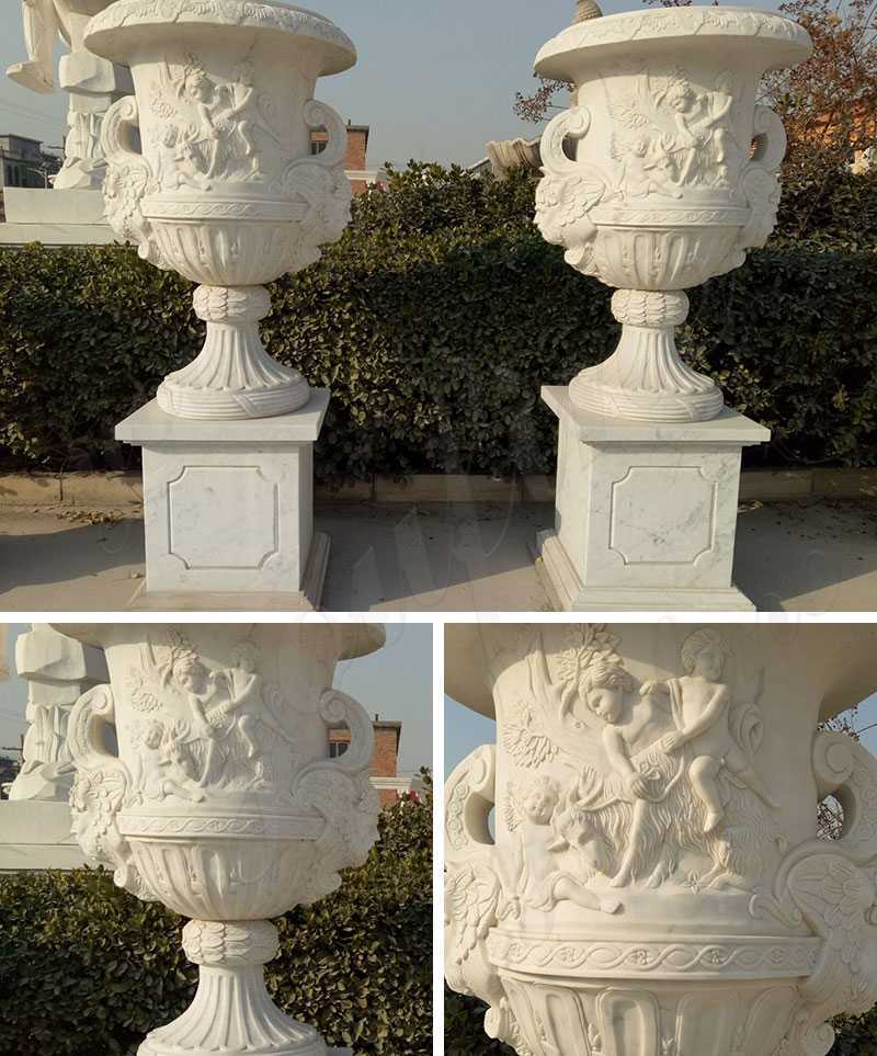 Large Marble Planters